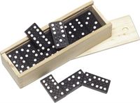 Gioco domino con scatola in legno